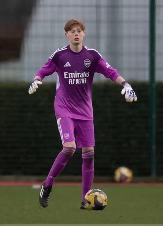Rafe Dowling, signed for Arsenal